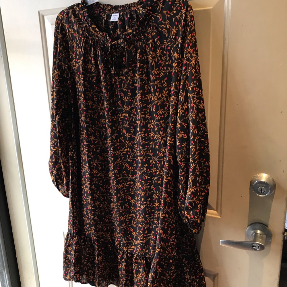 Black floral dress